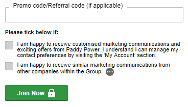 Where to Enter the Paddy Power Bonus Code