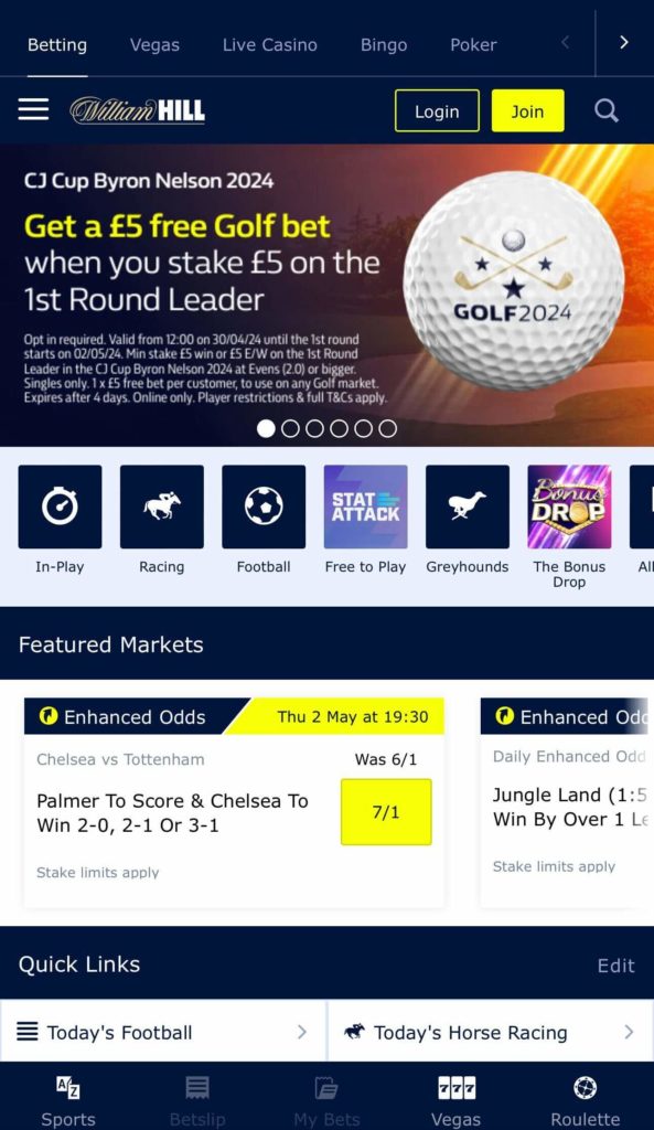 william hill home page