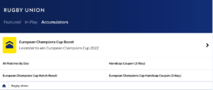 Rugby Betting - 2022