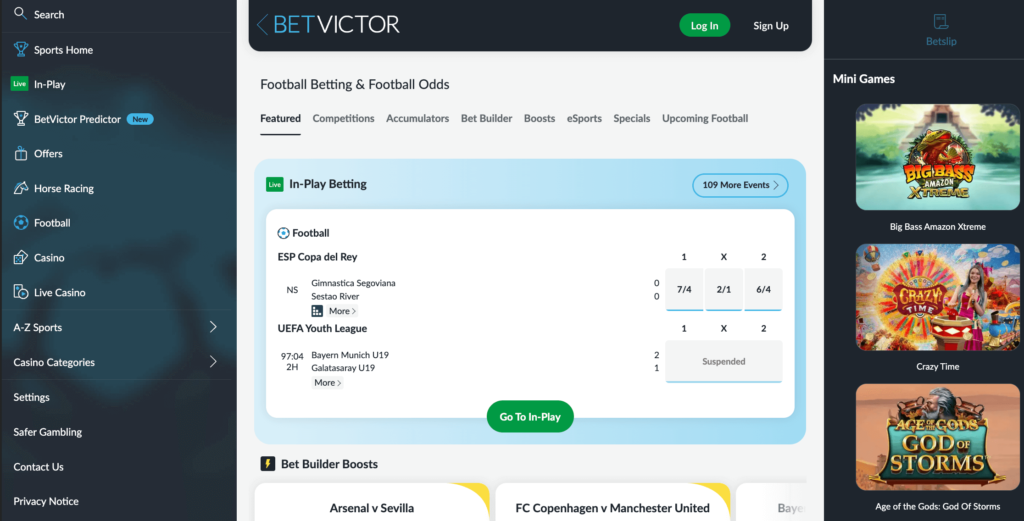 betvictor first hand experience