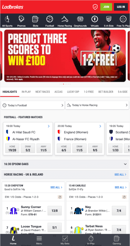 ladbrokes hope page